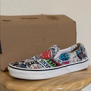 Vans Graphic Slip-On Sneakers - Multicolor